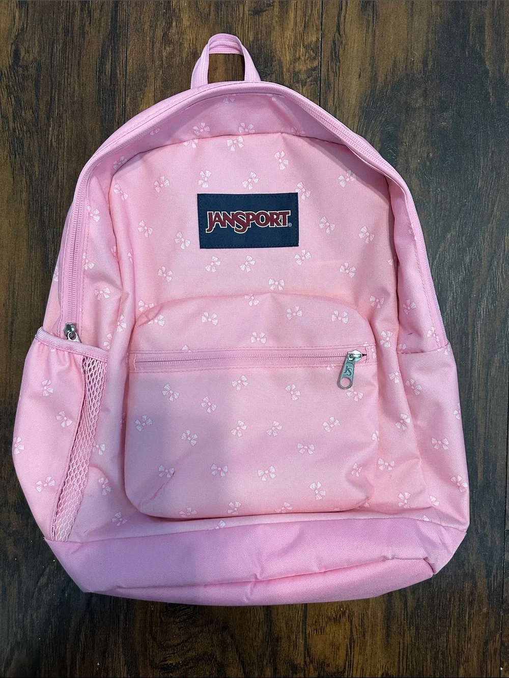 Jansport Pink Kids Backpack with Bows